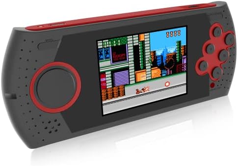 EASEGMER Handheld Games for Kids 16 Bit Portable Retro Video Games Built in 230 Classic Games 3.0 Inches HD Screen Arcade Gaming System Best Birthday Gift for Boys and Girls (Red)