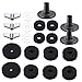 Levemolo 21pcs Drum Set Felt Pads Anti-slip Cymbal Felt Kit Nuts Washers Cymbal Pads for Drum Kit