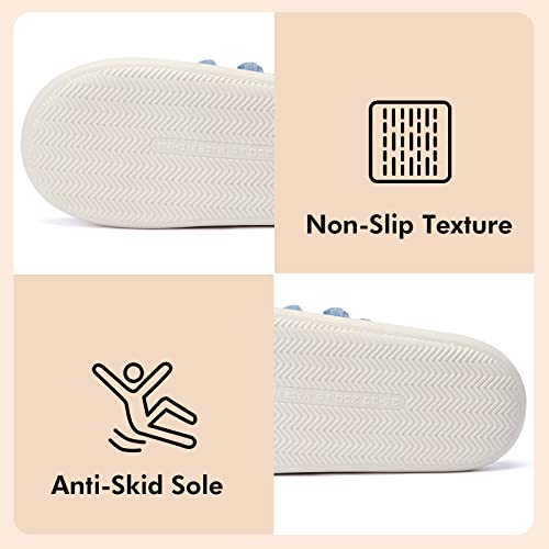 House Slippers For Womens Open Toe Slide - Breathable Linen Lined Memory Foam Slip-On Bedroom Slippers Indoor Outdoor Shoes Size 8 #TOP4