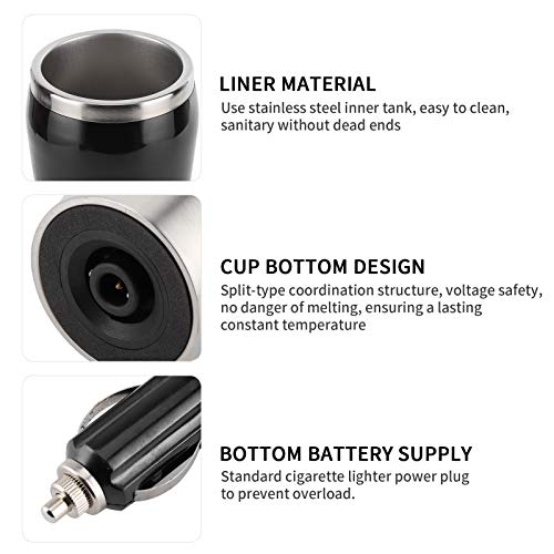 Tetera eléctrica portátil de 400ML en acero inoxidable 304 miniatura 3