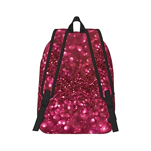Sac à dos pour ordinateur portable protection optimale et style pailleté rouge - 3