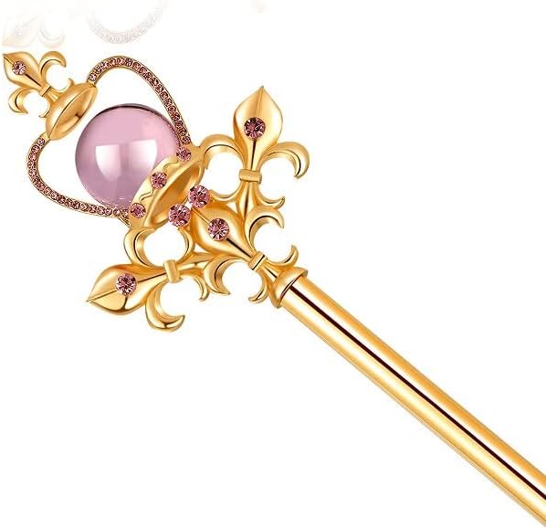 HAIQILIN Varitas de princesa cetro reina para mujer, color rosa