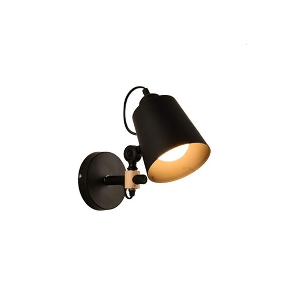 Feuille de fer noire pour lampe murale rétro réglable qui élimine les zones d'ombre
