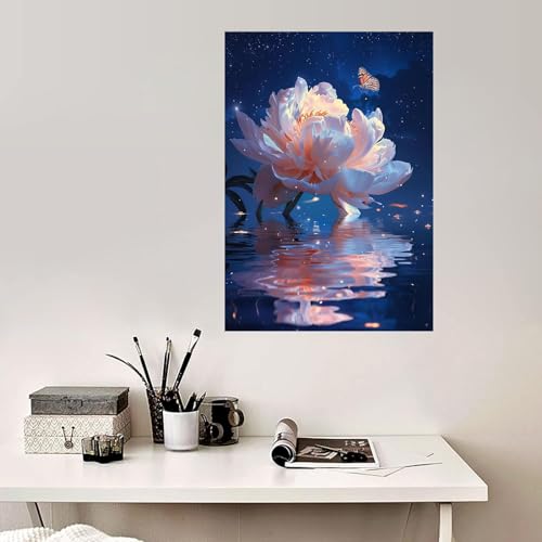 Tableau decoration murale plante WODJEM cadre 40x60cm impression dart