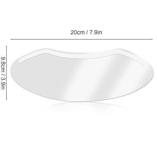 Miniatura 7 de Pilipane 50 viseras faciales desechables, viseras protectoras transparentes de ducha para procedimientos de pestañas y cejas