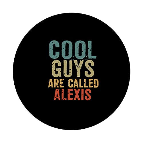 Cool guys are called alexis PopSockets Swappable PopGrip, Black - Image 3