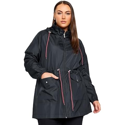 Yours Curve Lightweight Shower Resistant Parka Jacket Cover