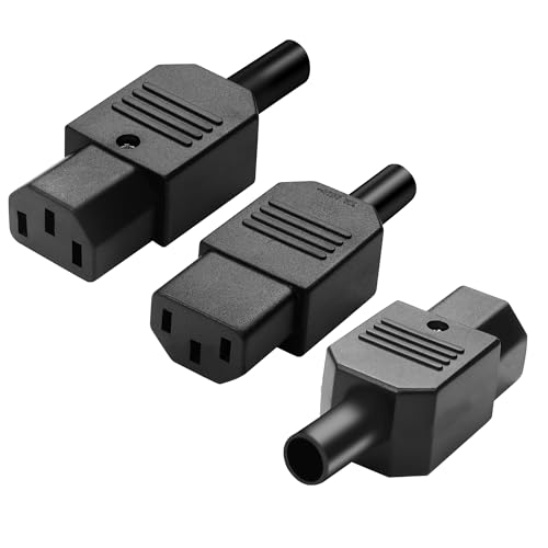 Conector de enchufe IEC C13 hembra 3 pines x5 miniatura 4