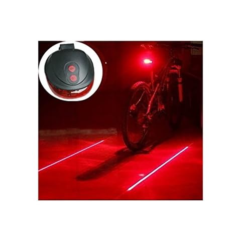 ESKONI 5 LED + 2 Laser Bike Bicycle Light Rear Tail Flashing Safety Warning Lamp Night Cover