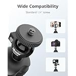 UBeesize Flexible Mini Phone Tripod, Portable and Adjustable Camera Stand Holder with Wireless Remote and Universal Clip, Compatible with Cellphones, Sports Cameras - Image 2
