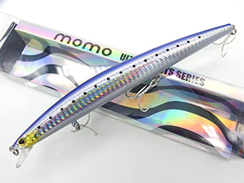 momolures - Shore Line Minnow 170F Doppio Filo Silenzioso Sistema di Trasferimento Peso per Basso, Seabass, Salmone Esca Pesca (SALDINE)