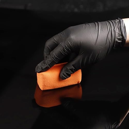 Miniatura 6 de SPTA Almohadilla aplicadora de microfibra, aplicador de esponja de gamuza para detalles de automóvil, 10 almohadillas de esponja de revestimiento