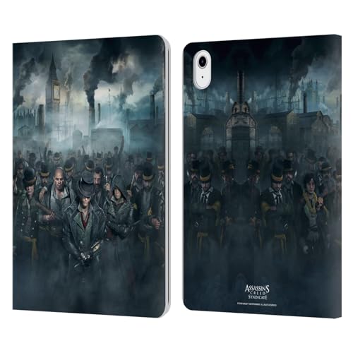 Coque Assassin's Creed pour iPad Air 2022 et 2020 étui portefeuille en cuir