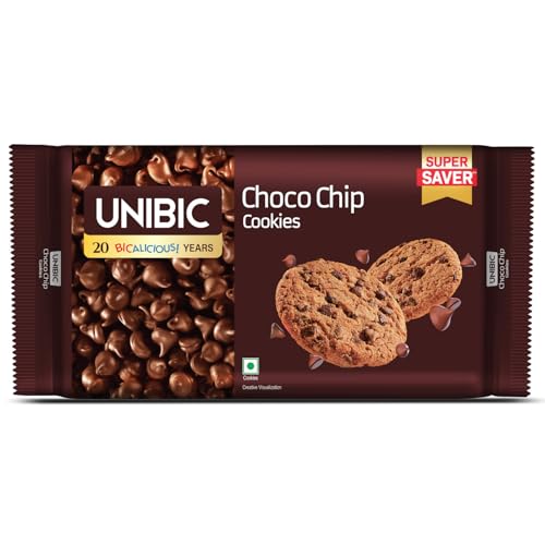 Unibic Chocolate Chip Cookies Super saver NR 450gram ( 5*90=450GRAM ) (Weight May Vary)