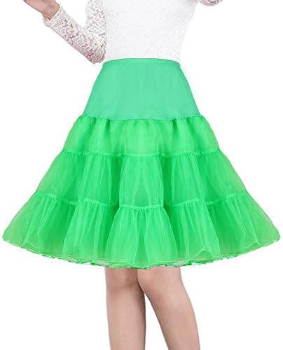 Shimaly Women's 50s Vintage Petticoat 26" Crinoline Rockabilly Tutu Skirt Slip S-3XL