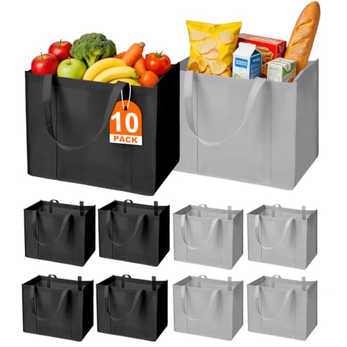 HECTOLIFE 10-Pack Reusable Grocery...