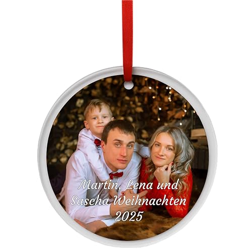 NEU! Personalisierter transparenter Acrylanhänger rund – mit Foto &...