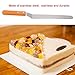 Dioche Cake DecorStainless Steel Spatula with Wooden Handle - Professional Cake & Bread Smoother, Easy to, Durable, 3 Sizes for All Baking Needs (10inch)