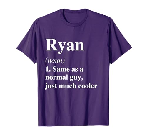 Ryan Definition Name Cool Funny Personalized Birthday T-Shirt