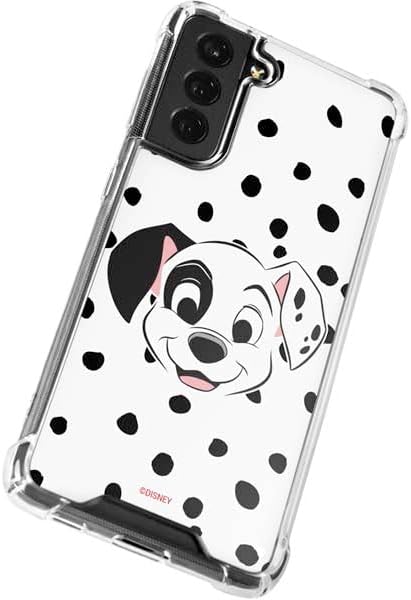 Miniatura 2 de Skinit Funda transparente compatible con Galaxy S22 – Diseño de retrato con parche de Disney 101 Dálmatas con licencia oficial
