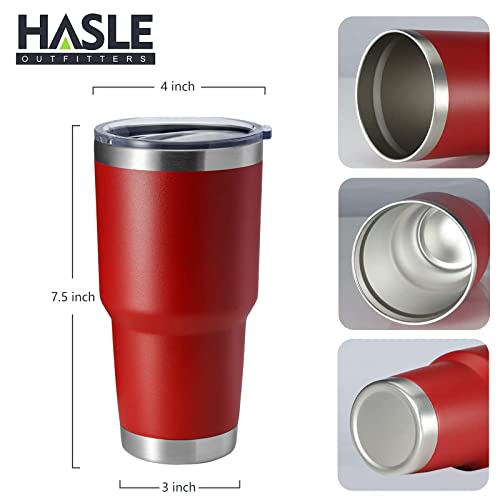 Image of 30oz Tumbler Stainless Steel Coffee Tumbler Double Wall Vacuum Insulated Travel Mug with Lid (Red, 4 Pack)