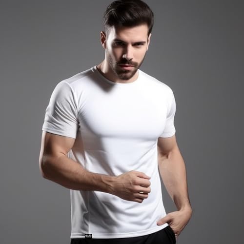 Kit com 3 Camisetas Masculinas Dry Fit Básicas Academia Treino Exercício - Slim Fitness - 2 Preto 1