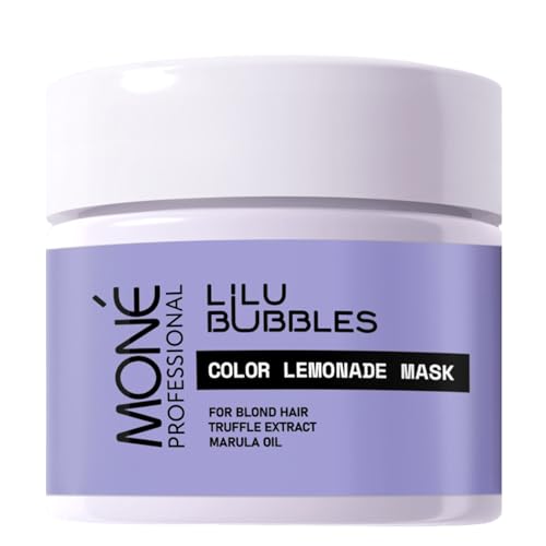 MONÉ PROFESSIONAL Mascarilla para Cabello Rubio y Decolorado - Tratamiento para Cabello Seco y Dañado - Protege y Restaura el Color - 300 ml