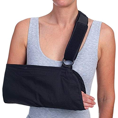 Universal Arm Sling, Padded Arm Sling for Supporting the AC Joint, Shoulder Sprains, and Dislocated Shoulders, Adjustable Shoulder Immobilizer for Arm Injuries and Post Surgery