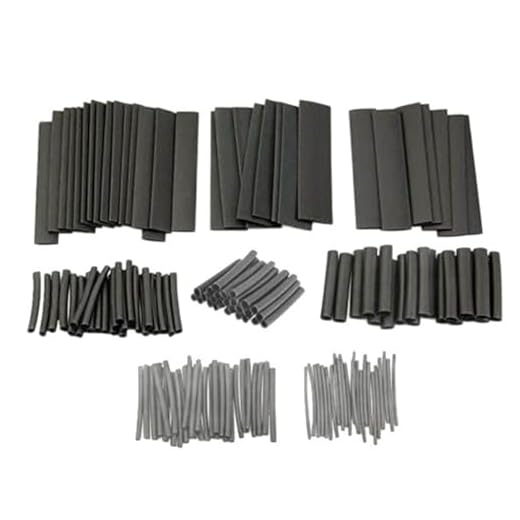 127 Pcs Heat Shrink Tubing Kit, 2:1 Adhesive Lined, 8 Sizes for Industrial DIY
