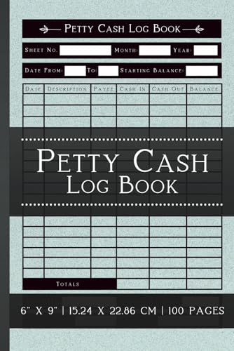 Petty Cash Log Book: Track Every Penny with Your Comprehensive Financial Ledger (Record Keeping Journal for Business)