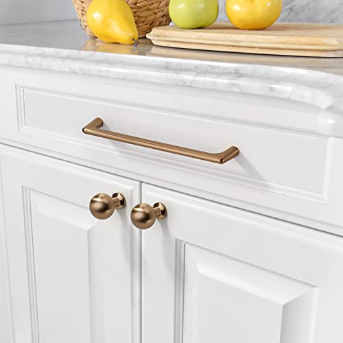 Image of Asidrama 10 Pack 6.3 Inch(160mm) Champagne Bronze Cabinet Pulls Cabinet Handles Cupboard Handles Kitchen Cabinet Hardware for Cupboard Drawer Pulls