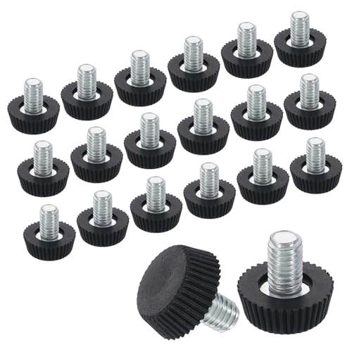 Amazon.co.jp: uxcell 20個セット M6ネジ式家具用調整脚 16x10mm 高さ