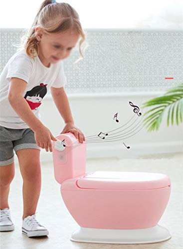 Coussin PU toilette enfant avec design de simulation et module sonore ludique - 5