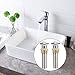 BE-TOOL Bathroom Sink Drain Stainless Steel Sink Flip Drain Stopper Anti-Explosion and Anti-Clogging Drain Strainer Easy to Use for Kitchen, Bathroom(with Overflow Hole)