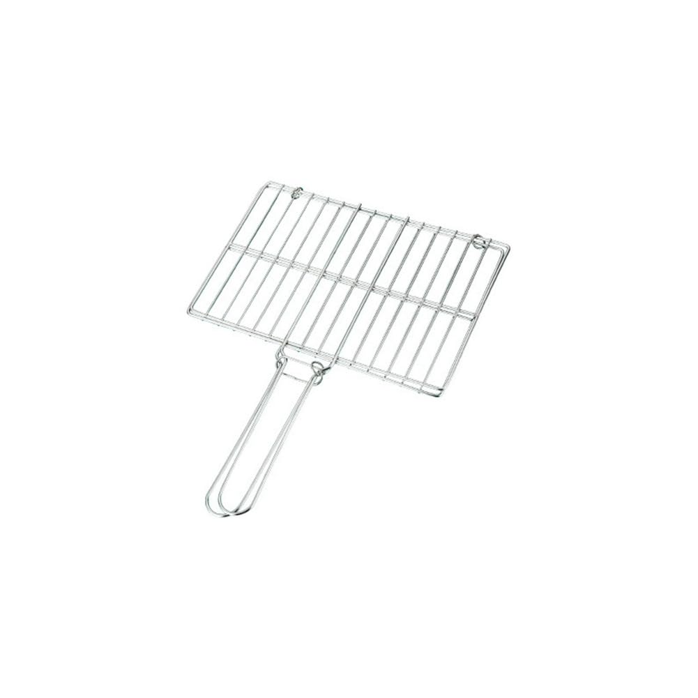 Zhemessy Flat Braai Grid Securely Holds Food for Grilling Outdoor Cooking Barbecue BBQ M