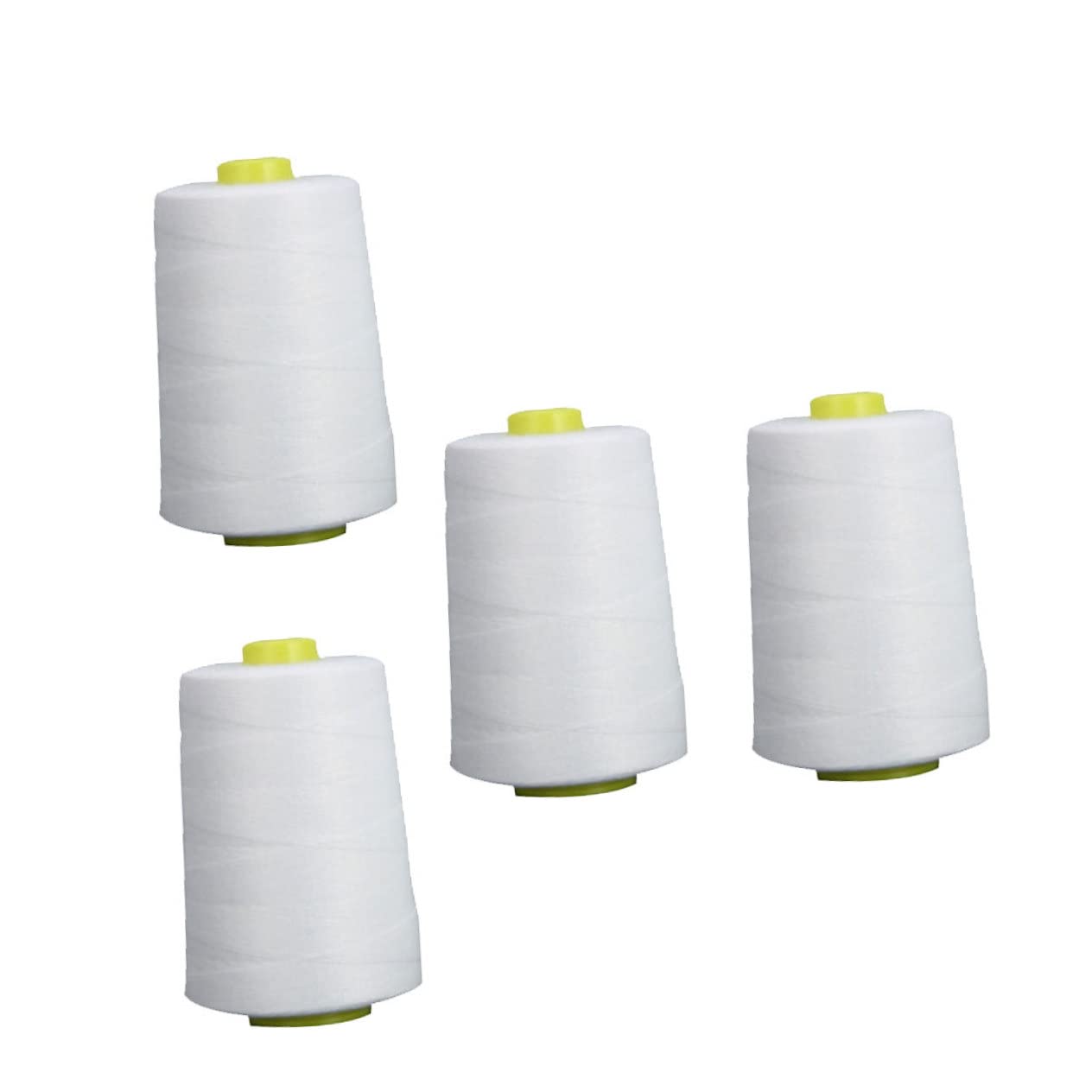 SEWACC 4stücke Polyester Nähgarn Für Nähmaschine Weiß Langlebig Und Für Hand Und Maschinen-nähprojekte Einschließlich Quilten Und Taschenherstellung