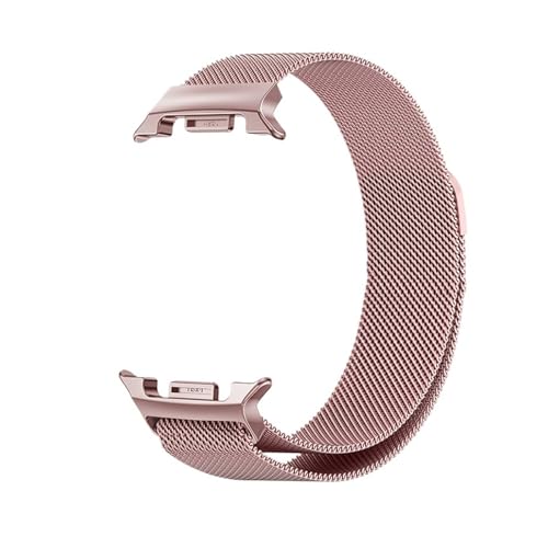 Galaxy Watch 8 40mm 44mm�Ή����^���X�g���b�v �P�[�X�v���e�N�^�[�t�� �}�O�l�b�g���[�v �����p�u���X���b�g(Rose Pink,Watch 8 44MM)