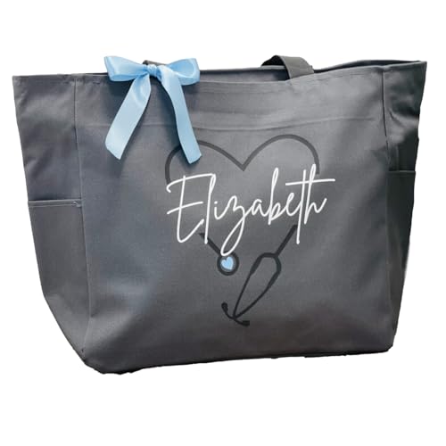 Bolso Tote Grande Personalizado para Enfermera miniatura 1