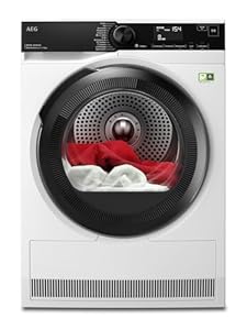 AEG Wärmepumpentrockner 8kg, Testsieger der Stiftung Warentest 2025, neue Energiekl. B, Serie 8000 AbsoluteCare Wolle- & Seidetrocknung, Mengenautomatik, Knitterschutz, Reversierautomatik, TR8T75780