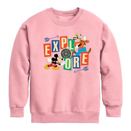 Disney - Standard - Explore - Toddler & Youth Crewneck Fleece Sweatshirt