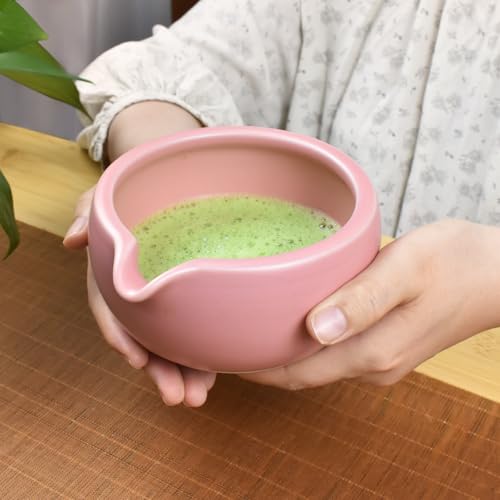 Miniatura 6 de Artcome Kit Completo De Ceremonia De Té Matcha Cuenco, Batidor, Soporte Para Batidor, Cuchara De Té Para Usucha, Koicha, Matcha Latte Rosa