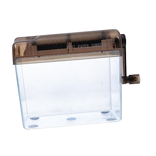 STOBOK Distruggidocumenti Per Mini Trituratore Portatile Facile Usare Per Documenti e Ricevute Design e Antiscivolo