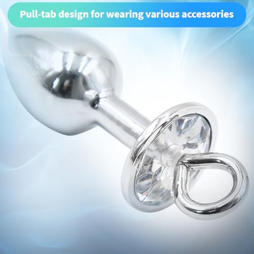 Bondage Restraint Handcuffs with Anal Plug and Long Chain Stainless Steel - Image 4
