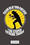 take risk t shirt  Paintball Extreme Sport Lover Softair Stupid Thing Your Risk Notebook: Diary, Journal, 6x9 120 Pages, Matte Finish Cover, Lined College Ruled Paper, Planner