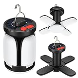 Olycism Solar Campinglampe LED Camping Laterne mit 6 Modi SOS Wasserdicht USB Wiederaufladbare Tragbar 4500mAh Batteriebetrieben Campingleuchte Zeltlampe für Outdoor Außenbereich Wanderlesung Notfall