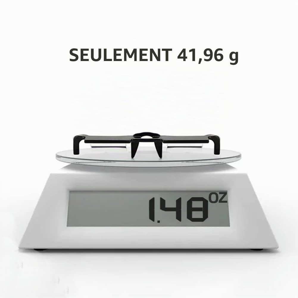 CHANGAR Lunettes à prisme légères Lunettes paresseuses pour lit Lunettes à miroir légères Lunettes de lecture horizontales allongées Vision à 90° Lunettes à prisme pour s'allonger Lire et regarder la