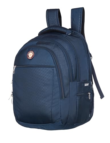 Image of Dhariwal Bags Exclusive for Railway Running Staff Backpack with RainCover 4 Compartments Stylish and Trendy Backpacks for Unisex Water Resistant and Lightweight Bags Easy to Carry LB-106 Blue 51L