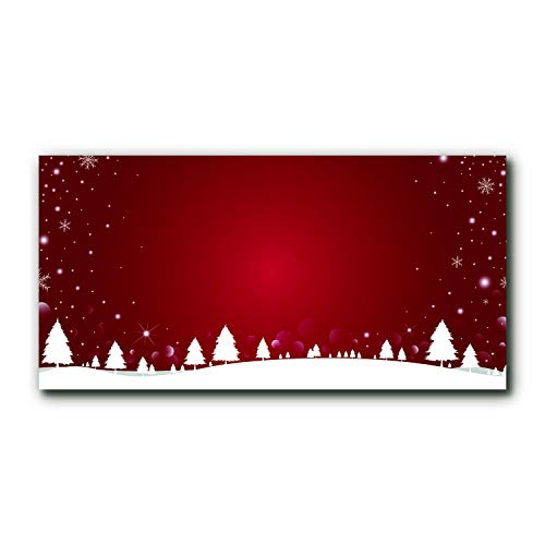 Arbre de Noël flocons de neige tableau verre incassable - 2