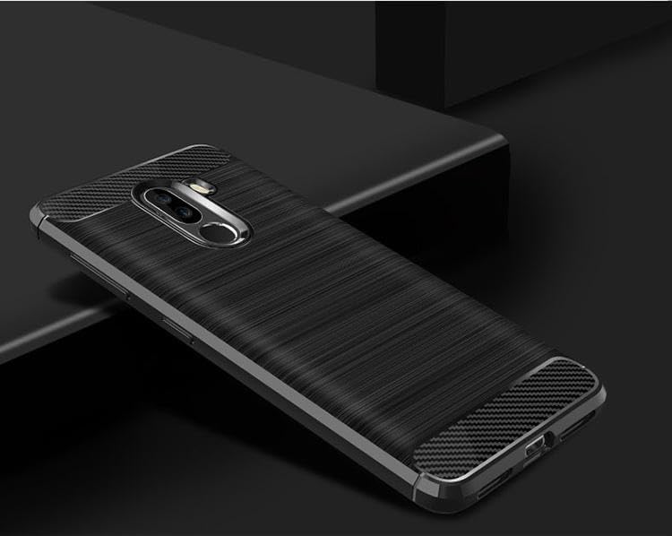 Image of Hybrid Carbon Fiber Back Case for Poco F1 (Black)