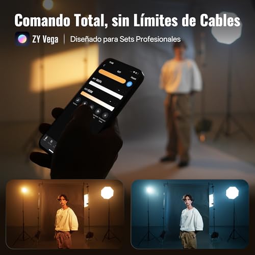 Image of ZHIYUN MOLUS X200 Bi-Color Standard 200W Video Light [Official] Handheld Continuous Output Light Portable Professional Photography Light Bowens Mount 2700K~6500K CRI≥95 TLCI≥97 Only 800g (NO Battery)